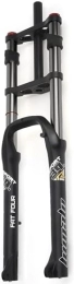 QIANMEI Mountain Bike Fork QIANMEI bicycle shock absorber fork 26 Inch Bike Suspension Forks, 1-1 / 8 Bike Front Fork Downhill Mountain Bike Disc Brake Mtb Air Fork 170mm Travel E-Bike Front Fork BMX 2850g (Color : Schwarz)