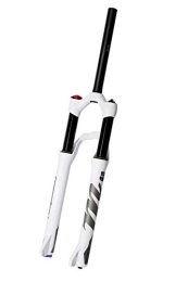 qidongshimaohuacegongqiyouxiangongsi Mountain Bike Fork qidongshimaohuacegongqiyouxiangongsi Bike forks Bicycle Fork 27.5 Inch 29 Inch 100mm Barrel Shaft 100x15mm MTB Suspension Oil And Gas Front Fork mtb fork (Color : Line white 27.5)