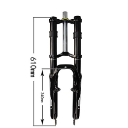 qidongshimaohuacegongqiyouxiangongsi Mountain Bike Fork qidongshimaohuacegongqiyouxiangongsi Bike forks Bicycle Fork 620DH MTB Suspension Air Front Fork Alloy Bike Magnesium Air Oil Lock Straight Downhill Fork mtb fork (Color : 24 inch)