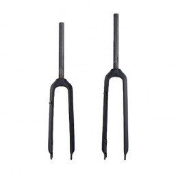 QUKU Spares QIKU Bicycle Fork 1-1 / 8" 160mm Disc Brake MTB Carbon Fork UD Black (26er Black)