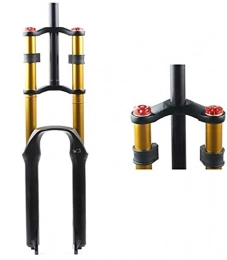 Qjkmgd Spares Qjkmgd Suspension Bicycle Front Fork, Air Suspension Fork 26, 27.5, 29 Inches Mountain Bike Bicycle Oil / Spring Front Fork MTB Front Fork Bicycle Accessories Parts Bicycle front fork