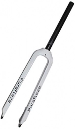 QMH Spares QMH Full Carbon Fiber MTB Front Fork 1-1 / 8" 26 / 27.5 / 29 Inch Mountain Cycling Fork Disc / V- Brake, White, 27.5inch
