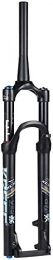 QMH Mountain Bike Fork QMH MTB Double Chamber Suspension Fork, Cycling Air Fork 26" / 27.5 / 29 Inch Aluminum Alloy Disc Brake Damping Adjustment Cone Tube 1-1 / 8" Travel 100mm, Black, 26inch