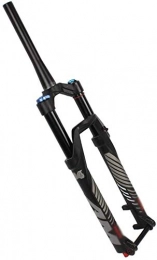 QMH Mountain Bike Fork QMH MTB Fork Bicycle Suspension Fork 26 / 27.5 / 29 Inch Conical Tube Double Air Chamber Front Fork 1-1 / 8" Disc Brake, B, 26inch