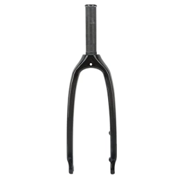 QSTNXB Spares QSTNXB Carbon Fiber Front Fork, 20in Lightweight High Strength Ultralight Front Forks, 28.6mm Straight Mountain Bike Fork, for Tube Folding Bike