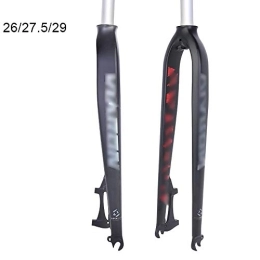 QXFJ Spares QXFJ 26 / 27.5 / 29 Inch Mountain Bike Front Fork Bicycle Front Fork, All-Aluminum Front Fork / Brake Disc Ultra Light / Open Gear 100mm / Head Tube 28.6mm*250mm / Fork Height 710mm
