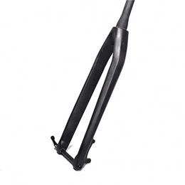 QXFJ Spares QXFJ 26 / 27.5 / 29 Inches Mountain Bike Front Fork, Carbon Fiber Hard Fork / Cone Tube 28.6 * 39.8 * 300mm / Open Gear 100mm / Barrel Shaft 15mm / Fork Shoulder Height 60mm