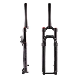 QXFJ Spares QXFJ 27.5 / 29 Inch Mountain Bike Front Fork, Bicycle MTB Fork / Air Fork / Adjustable Damping / Cone Tube 28.6 * 39.8 * 220mm / Stroke 100mm / Disc Brake / 15MM Barrel Shaft / Opening 100mm
