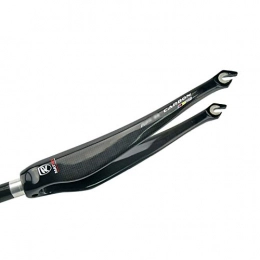 QXFJ Spares QXFJ 700c Bicycle MTB Fork, road bike carbon fiber front fork / hard fork / upper tube diameter 28.6mm / opening 100mm / blade length 370mm / dead-flying fork