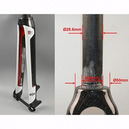 QXFJ Mountain Bike Fork QXFJ Bicycle Front Fork Mountain Bike Front Fork 700C Road Bike Full Carbon Fiber Barrel Barrel Front Fork Full Carbon Tube Axis Road Front Fork 12mm Tube Shaft