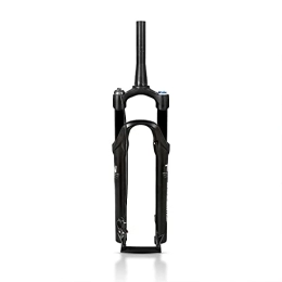 Rayblow Spares Rayblow Mountain Bike Air Suspension Fork 34mm Tube Fork Shock Absorber Rebound Adjustment Black Straight / Tapered Mountain Bike Forks Crown / Remote Lockout, Tube Bicycle Front Fork (Black)