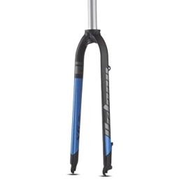 Generic Mountain Bike Fork Rigid Fork 26 / 27.5 / 29" Aluminum Alloy Rigid Disc Brake MTB Fork 28.6mm Threadless Straight Tube Superlight Mountain Bike Front Forks 1-1 / 8" 800g (Color : White, Size : 29) (Blue 29)
