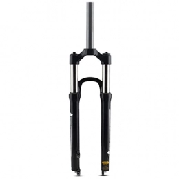 RMBDD Mountain Bike Fork RMBDD 26 / 27.5 / 29 Inch Mountain Bike Front Fork MTB Disc Bicycle Air Suspension Forks with Rebound Adjustment Straight Tube Shoulder Control 100mm Travel Damping for Bicycle Accessories