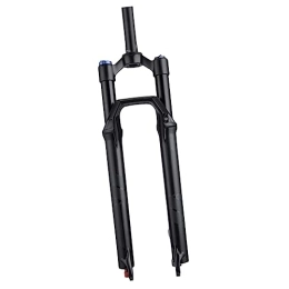 Ronyme Mountain Bike Fork Ronyme Mountain Front Fork Bike Air Fork Durable Portable Damping Adjust Bicycle Shock Absorber Front Fork Bicycle Forks for Replacement, Shoulder Control, 27.5inch Straight
