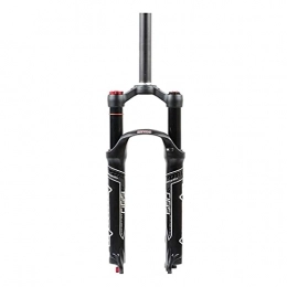 RTYUIO Spares RTYUIO 26 / 27.5 / 29 Inch Bike Suspension Forks, Damping Adjustable Shoulder Control Mountain Bike (1-1 / 8” / 1-1 / 2”) (Straight canal 26inch)