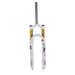 RTYUIO Mountain Bike Fork RTYUIO 26 / 27.5 / 29inch Suspension Forks, Adjustable Damping Air Fork Stroke 120mm MTB Front Suspension Forks 1-1 / 8” (White 29 inch)