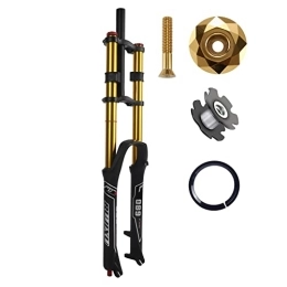 RUJIXU Spares RUJIXU Mountain Bike Front Suspension Fork 26 27.5 29 Inch Disc Brake Air Down Hill Fork 1-1 / 8" Straight 1-1 / 2" Tapered Mtb Triple Tree Bike Fork Travel 135mm Quick Release 2440g
