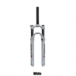 RXX666 Mountain Bike Fork RXX666 Mountain Bicycle Suspension, 26 Inch 27.5 Inch Magnesium Alloy Suspension Mechanical Spring Lock Shock Absorber, Shock Travel: 100mm, Black, White