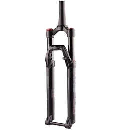 RZM Spares RZM Bicycle Air Suspension Front Fork, Rebound Adjust Tapered Tube 28.6mm QR 15mm Travel 130mm Mountain Bike Forks Aluminum Alloy (Size : 27.5inches)