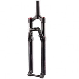 RZM Mountain Bike Fork RZM Magnesium Alloy Mountain Bike Front Forks, Rebound Adjustment Air Suspension Front Fork 130mm Travel 15mm Axle Disc Brake (Size : 27.5inches)