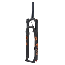 Samnuerly Mountain Bike Fork Samnuerly 26 / 27.5 / 29 Inch Mountain Bike Suspension Fork Travel 110mm MTB Air Fork Rebound Adjustable Tapered Tube Front Fork Remote Lockout 9mm (Color : Black, Size : 27.5inch)