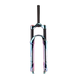 Samnuerly Mountain Bike Fork Samnuerly 26 / 27.5 / 29 Mountain Bike Suspension Fork Travel 100mm MTB Air Fork 1-1 / 8 Straight Front Fork Manual Lockout Disc Brake 9mm (Color : 26'' Colorful)