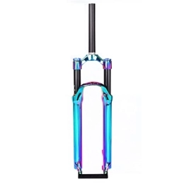Samnuerly Mountain Bike Fork Samnuerly 26 / 27.5 / 29inch Mountain Bike Suspension Fork MTB Air Fork 1-1 / 8 Disk Brake Shock Fork Quick Release 9mm 100mm Travel Manual Lockout HL (Color : Colorful A, Size : 27.5inch)