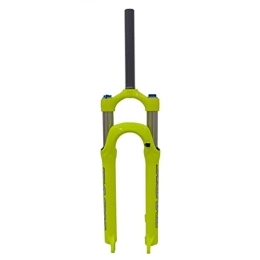 Samnuerly Mountain Bike Fork Samnuerly Mountain Bike Suspension Fork 26 / 27.5 / 29 Inch 80mm Travel MTB Air Fork 1-1 / 8 Disc Brake Front Fork 9mm Manual Lock (Color : 26inch Yellow)
