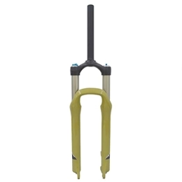 Samnuerly Mountain Bike Fork Samnuerly Mountain Bike Suspension Fork 26 Inch MTB Air Fork 80mm Travel 1-1 / 8 Disc Brake Bicycle Front Fork 9mm (Color : Yellow 26inch)
