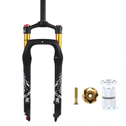 SASCD Mountain Bike Fork SASCD 26 * 4.0" Fat Bike Air Suspension Fork 120mm Snow Beach MTB Bicycle Forks 26" Bicycle Supention Fork Cycle Accessories (Color : Red)