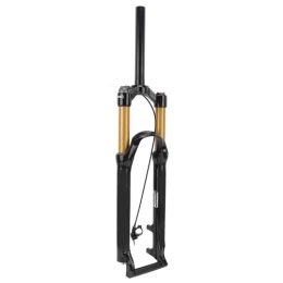 SatcOp Mountain Bike Fork SatcOp Mountain Bike Front Fork, Aluminum Alloy Tapered Steerer, Mg Alloy Remote Lock Bicycle Air Suspension Fork for Off-Road