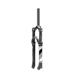 SHENYI Mountain Bike Fork SHENYI 26 / 27.5 / 29inch Bicycle Fork 120mm Travel Air Suspension Fork 9mm QR Straight / Tapered Tube MTB Fork Mountain Bike Parts (Color : 26-Manual-Straight)