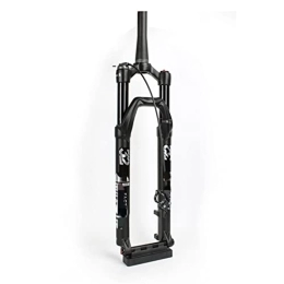SHENYI Mountain Bike Fork SHENYI 27.5 29 Inch Mountain Bike Front Fork BOOST 110 * 15mm Thru Axle Tapered MTB Air Suspension Fork with Damping Rebound Adjustment (Color : 27.5 Manual Lockout)