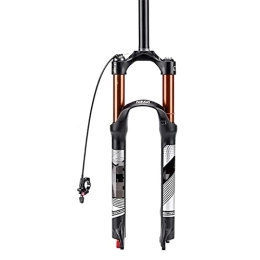 SHENYI Mountain Bike Fork SHENYI Bicycle Fork Bike Air Suspension Fork 26 / 27.5 / 29 Inch Manual / remote Mountain Bike Fork with 120mm Trave MTB Part (Color : 26-Remote-Straight)