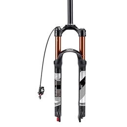 SHENYI Mountain Bike Fork SHENYI Bicycle Fork Bike Air Suspension Fork 26 / 27.5 / 29 Inch Manual / remote Mountain Bike Fork with 120mm Trave MTB Part (Color : 29-Remote-Straight)