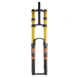 SHENYI Mountain Bike Fork SHENYI Full Suspension Mountain Bike Fork 29 27.5 DH AM Air oils Damping Rebound Adjust 110x15MM Support 3.0inch Tire MTB Forks (Color : 29 Gold 15x110)