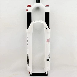 SHENYI Mountain Bike Fork SHENYI Mountain bicycle Fork 26in 27.5in 29 inch MTB bikes suspension fork air damping front fork remote and manual control HL RL (Color : 27.5HL gloss white)