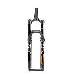 SHENYI Mountain Bike Fork SHENYI Mountain Bike Air Fork 140mm Travel Thru Axle MTB Suspension Fork Manual Lockout Straight Tapered Tube Fork Bike Parts (Color : Tapered-29)