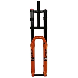 SHENYI Mountain Bike Fork SHENYI Mountain Bike Air Pressure Shoulder Shock Absorbers Fork Damping Air Fork Shoulder Control 27.5 / 29"15mm Barrel Shaft (Color : 27.5gloss orange)