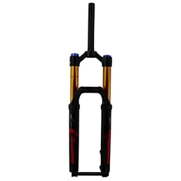 SHENYI Spares SHENYI Mtb Bike Fork Mountain Bicycle Air suspension Forks 27.5" 29 er 1-1 / 8 1-1 / 2 39.8 Resilience Thru Axle 15 x 110 Damping Rebound (Color : 27.5 Red Straight)