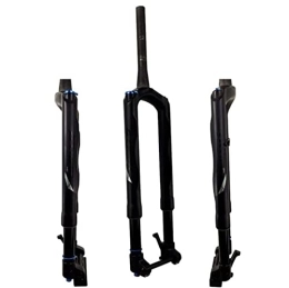 SHENYI Spares SHENYI MTB Carbon Fork Mountain Bike Air Suspension Forks 26"-29" Universal Thru-Axle15MM*110mm oils Lock Straight 39.8mm (Color : 29HL matte black)