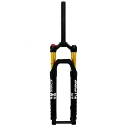 SHENYI Spares SHENYI MTB mountain bike air fork bike fork 27.5 29"barrel shaft 15 * 100 shoulder line control damping turtle rabbit adjustment (Color : 27.5RL black gold)