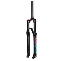SHHMA Mountain Bike Fork SHHMA Mountain Bike Front Fork Colorful Label Magnesium Alloy Front Fork Air Fork 120mm Damping Air Fork Bicycle Accessories, 27.5inch