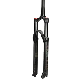 SHHMA Mountain Bike Fork SHHMA Mountain Bike Front Fork Damping Rebound Adjustment Air Pressure Front Fork Shock Absorption Air Fork Bicycle Accessories, Black Tapered Tube, 27.5 in