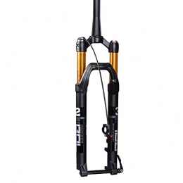 SHHMA Mountain Bike Front Fork Magnesium Alloy Barrel Shaft Air Fork Can Be Locked Shock-Absorbing Front Fork Brake Disc Brakes,Remote control,29inch