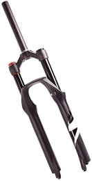 MGE Mountain Bike Fork Shoulder-controlled Air Forks, 26 / 27.5 / 29-inch MTB Suspension Fork, Aluminum Alloy Shock-absorbing Front Fork (Color : White, Size : 27.5inch)