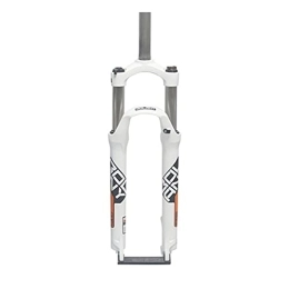 SJHFG Spares SJHFG 26-Inch 27.5-Inch 29-Inch Aluminum Alloy Mechanical Fork Mountain Highway Bicycle Suspension Fork Bike Suspension Forks fork (Color : White orange, Size : 29")