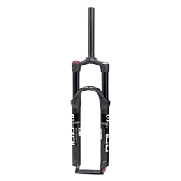 SJHFG Mountain Bike Fork SJHFG Mountain Air Fork, Spread 100MM Double Air Chamber Fork Bicycle Shock Absorber Bike Air Fork Bicycle Front Fork fork (Color : Black, Size : 26inch)