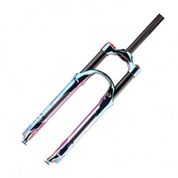 SKNB Mountain Bike Fork SKNB Air suspension fork MTB bicycle front fork bicycle fork, 27.5 29 inch air shock absorber bicycle suspension fork travel 120mm QR 9mm Colorful vacuum coating