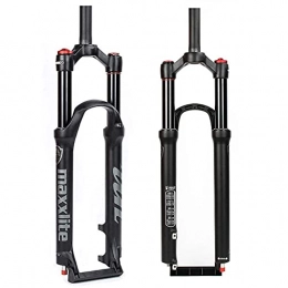SKNB Mountain Bike Fork SKNB Downhill MTB Air Fork Front Fork 26 / 27.5 / 29 Inch Magnesium Alloy Straight Tube (Shoulder Control) Air Suspension Fork 160 Mm Travel Provides A Cushioning Experience